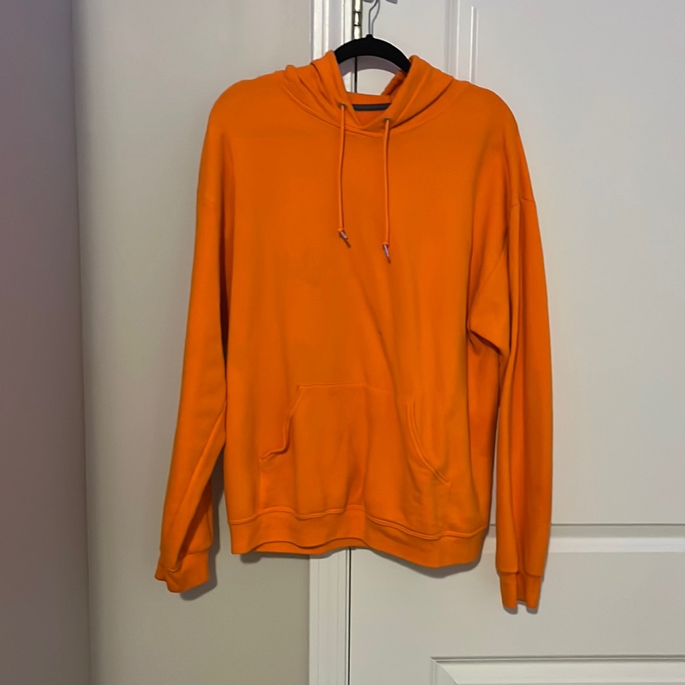 orange neon hoodie